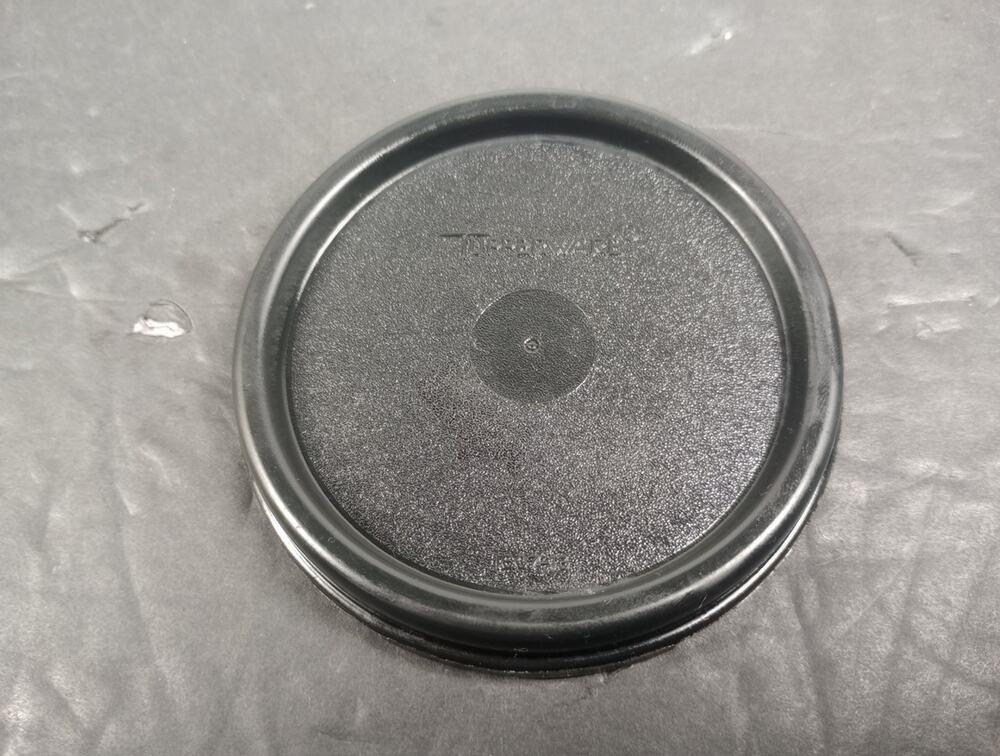 TUPPERWARE Black Modular Mate 3" Lid 1607 For 1603 1605 1606 1641 1641 1643 1661